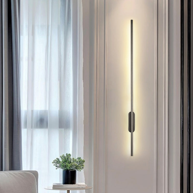 Metal Linear Shape Wall Mount Lighting Modern Style 2-Lights Wall Mounted Light Fixture