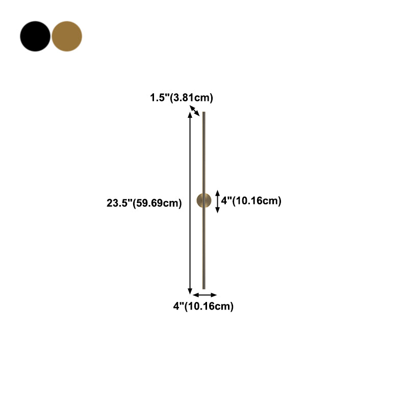 Metal Linear Shape Wall Mount Lighting Modern Style 2-Lights Wall Mounted Light Fixture