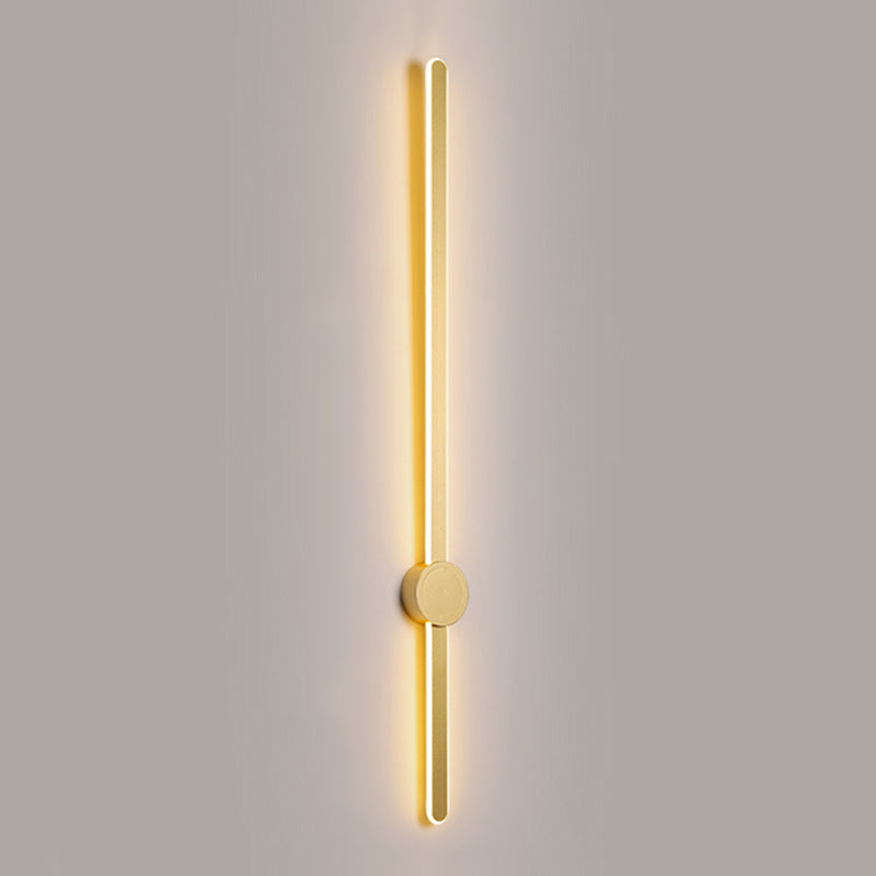 Aluminum Straight Wall Light Modern Style LED Wall Sconce for Living Room