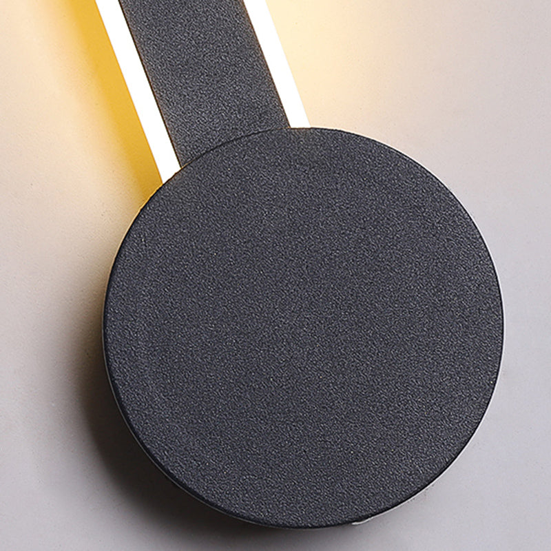 Aluminum Straight Wall Light Modern Style LED Wall Sconce for Living Room