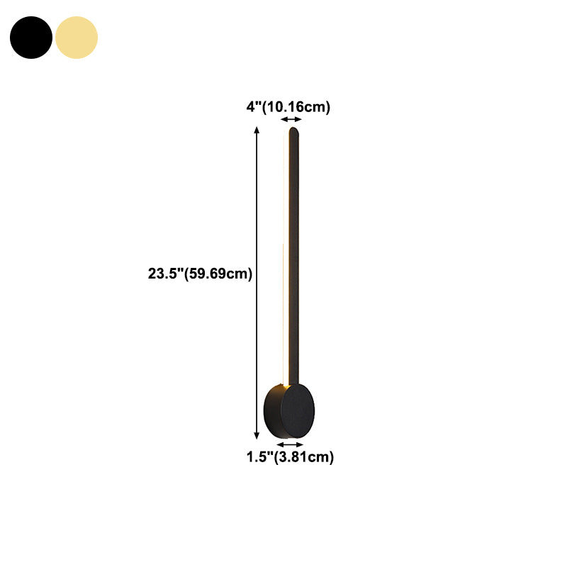 Aluminum Straight Wall Light Modern Style LED Wall Sconce for Living Room