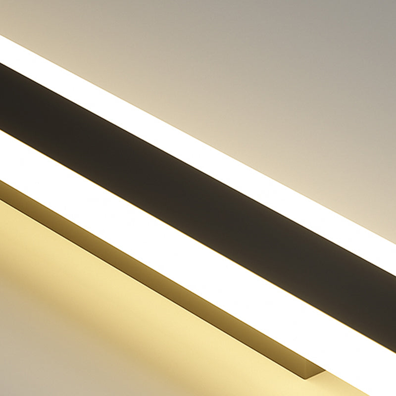 Linear Shape Metal Wall Mount Lighting Modern Style 1-Light Wall Mounted Light Fixtures