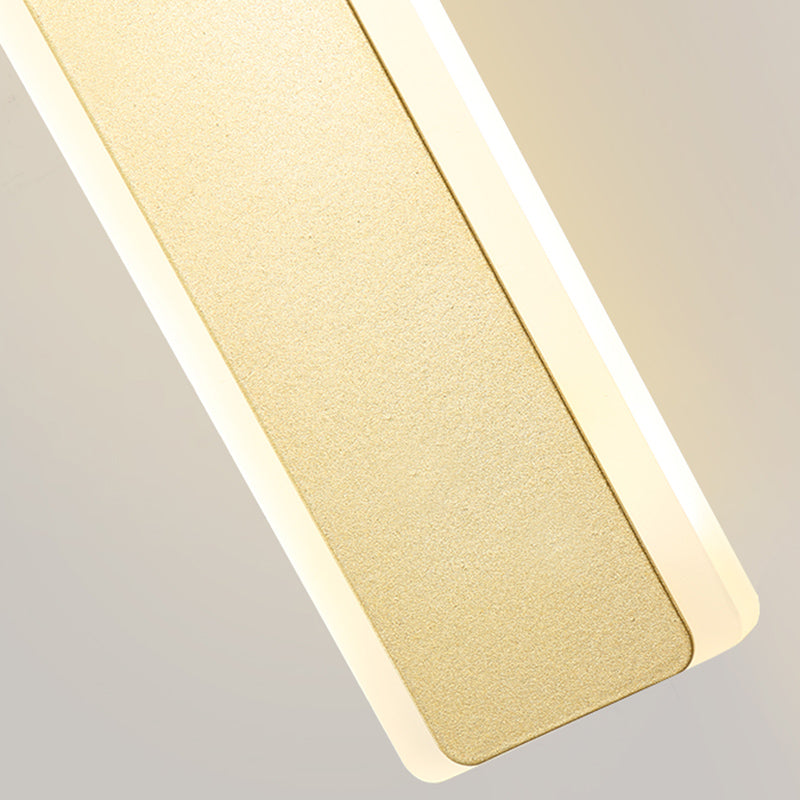 Metal Straight Wall Light Modern Style LED Wall Sconce for Living Room