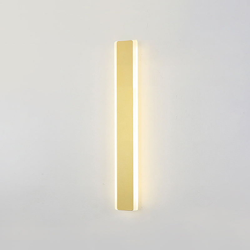 Metal Straight Wall Light Modern Style LED Wall Sconce for Living Room