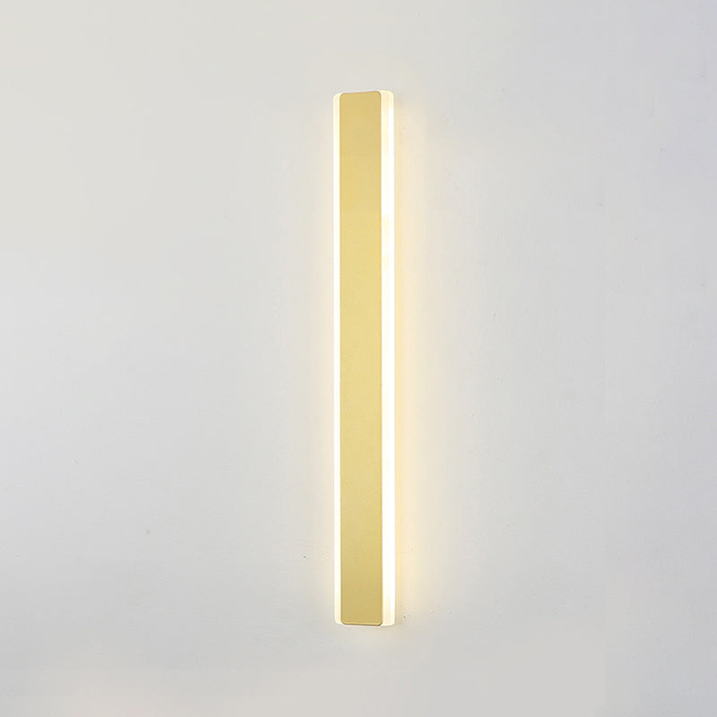 Metal Straight Wall Light Modern Style LED Wall Sconce for Living Room