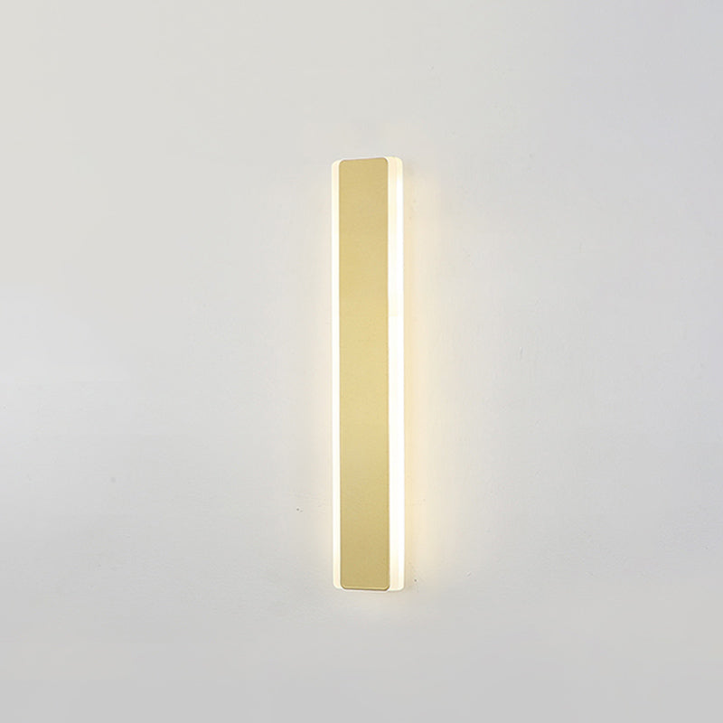 Metal Straight Wall Light Modern Style LED Wall Sconce for Living Room