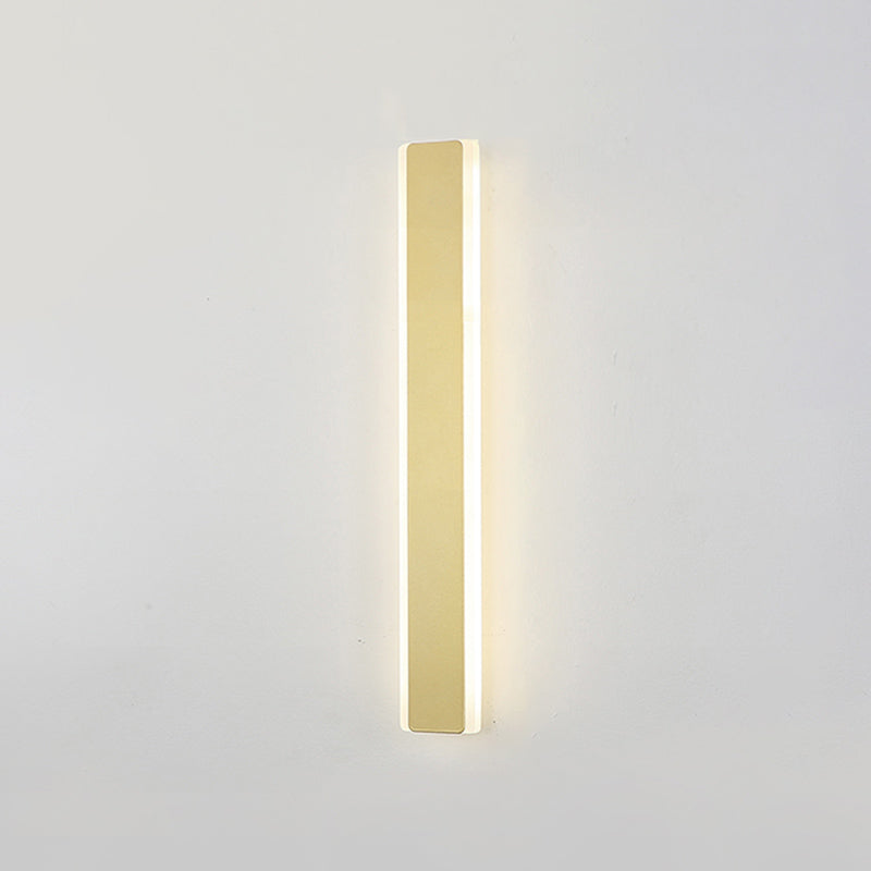 Metal Straight Wall Light Modern Style LED Wall Sconce for Living Room