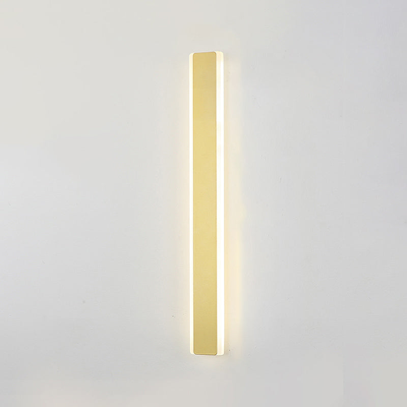 Metal Straight Wall Light Modern Style LED Wall Sconce for Living Room