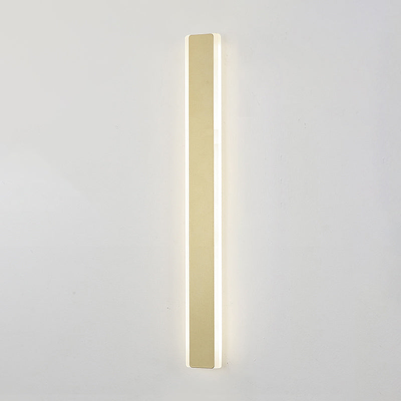 Metal Straight Wall Light Modern Style LED Wall Sconce for Living Room