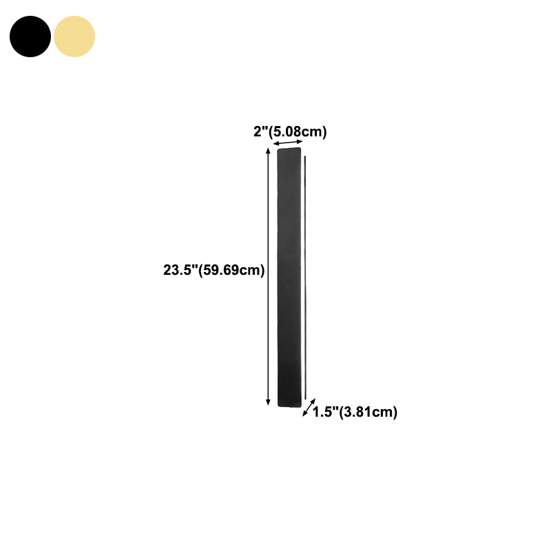 Metal Straight Wall Light Modern Style LED Wall Sconce for Living Room