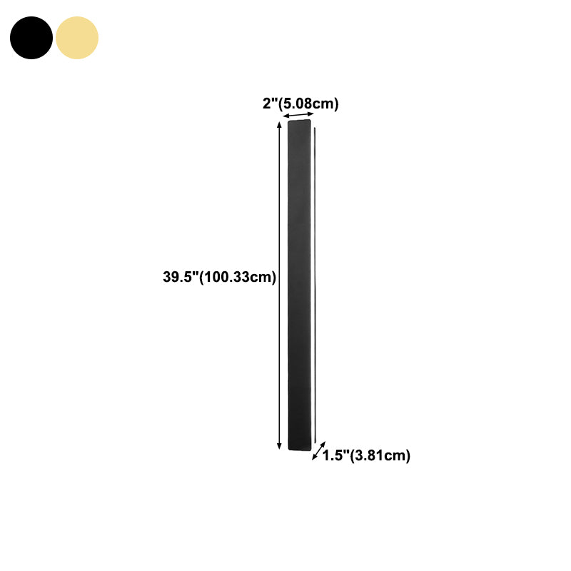 Metal Straight Wall Light Modern Style LED Wall Sconce for Living Room