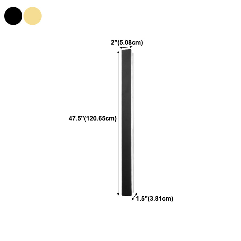 Metal Straight Wall Light Modern Style LED Wall Sconce for Living Room