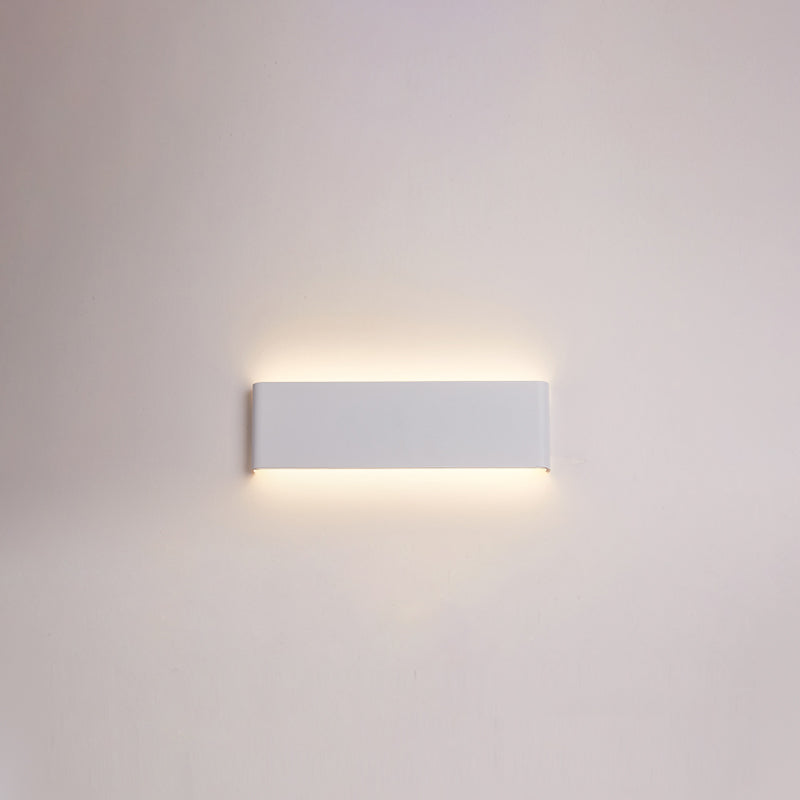 Square Shape Metal Wall Mount Lighting Modern Style 1-Light Wall Mounted Light Fixture