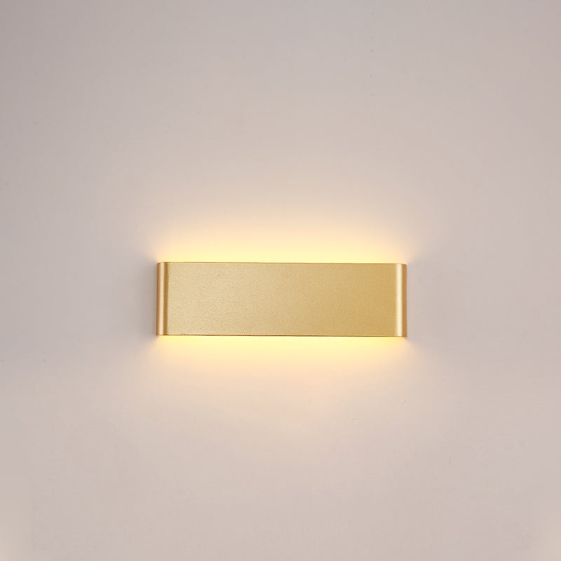 Square Shape Metal Wall Mount Lighting Modern Style 1-Light Wall Mounted Light Fixture