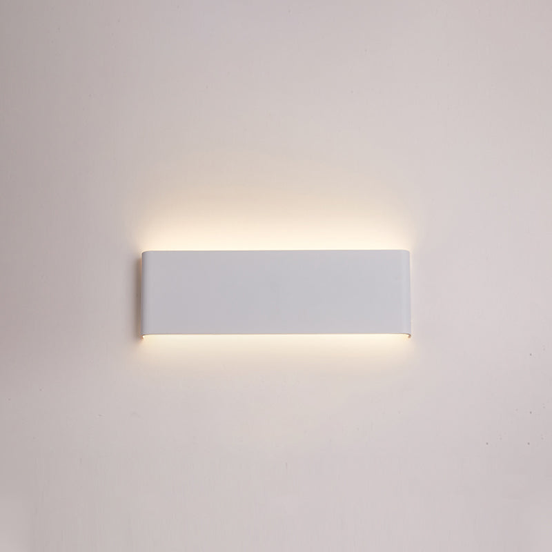 Square Shape Metal Wall Mount Lighting Modern Style 1-Light Wall Mounted Light Fixture