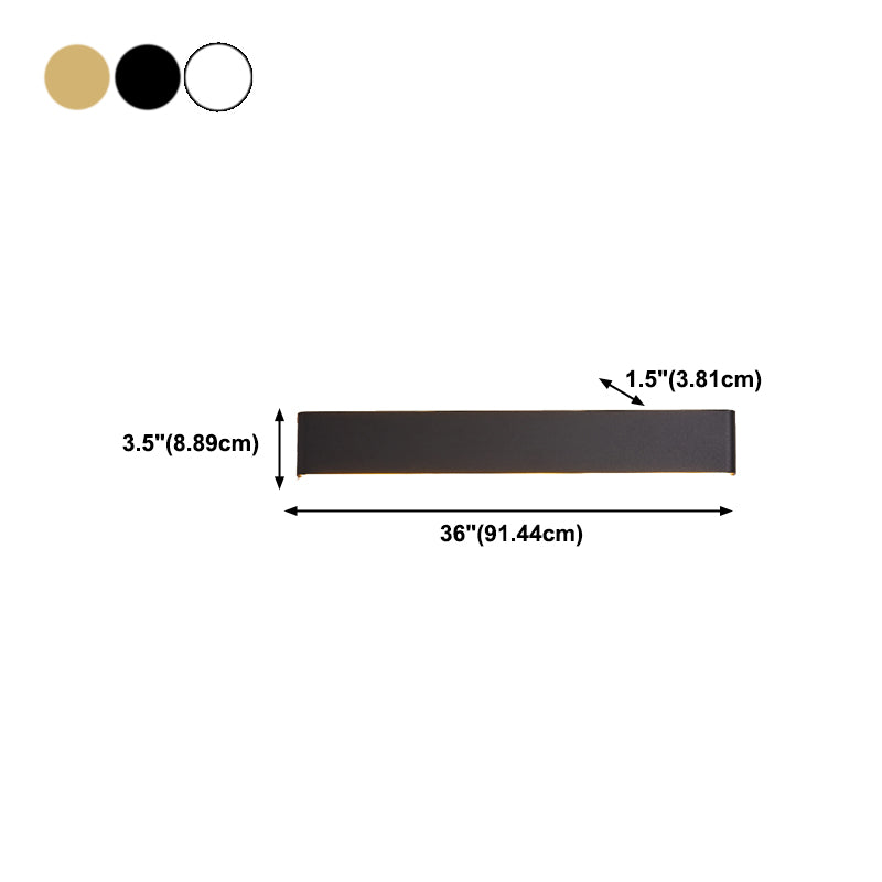 Square Shape Metal Wall Mount Lighting Modern Style 1-Light Wall Mounted Light Fixture