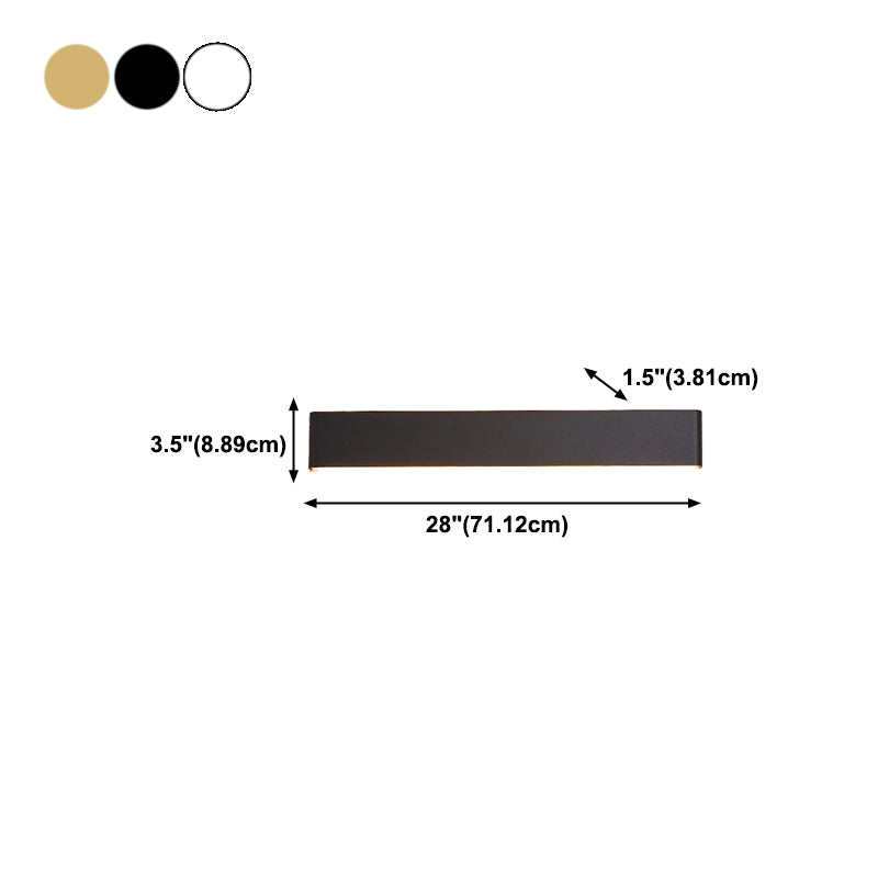 Square Shape Metal Wall Mount Lighting Modern Style 1-Light Wall Mounted Light Fixture