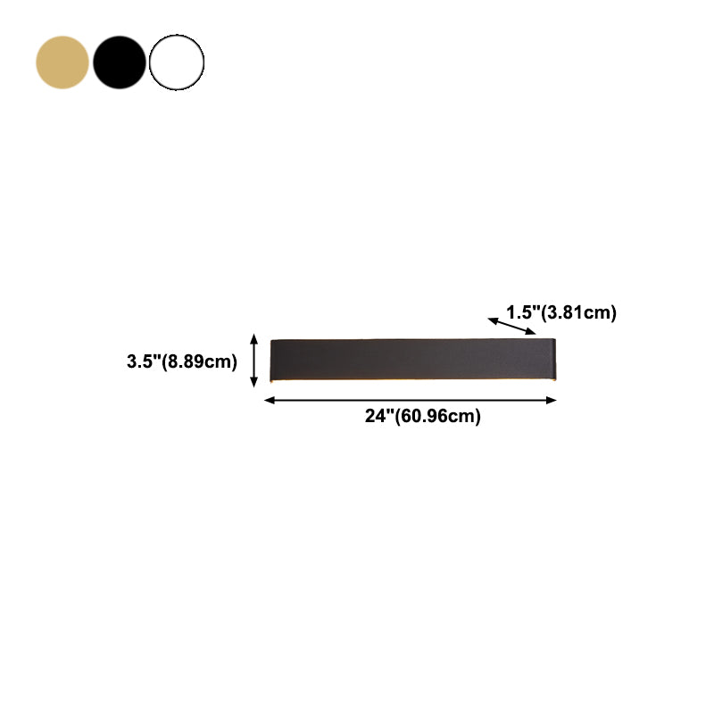 Square Shape Metal Wall Mount Lighting Modern Style 1-Light Wall Mounted Light Fixture