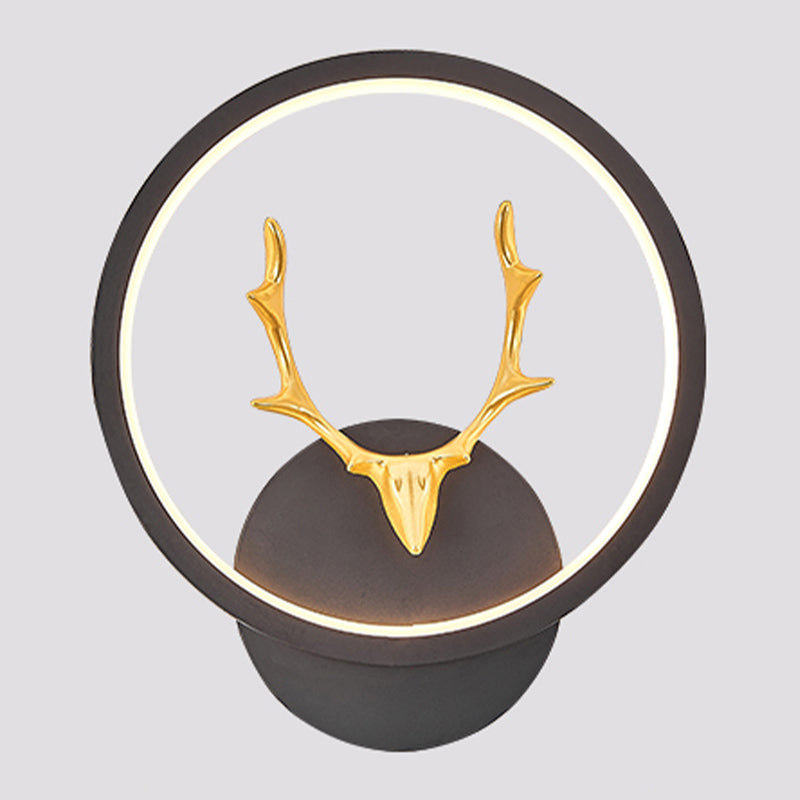 Metal Geometric Shape Wall Light Nordic Style LED Wall Sconce for Bedroom