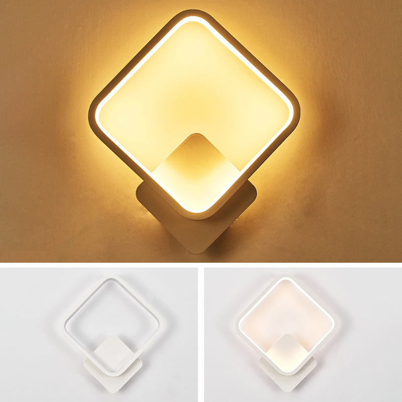 Metal Geometric Shape Wall Light Nordic Style LED Wall Sconce for Bedroom