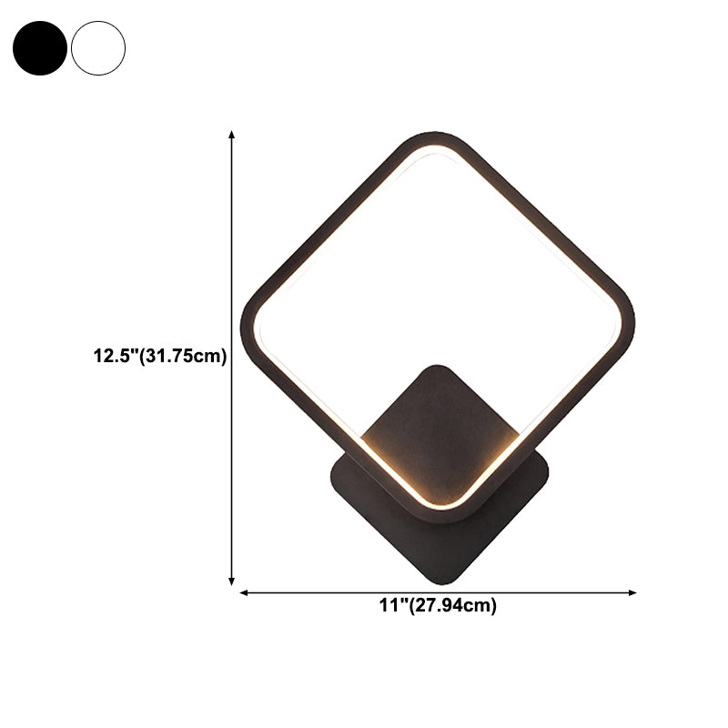 Metal Geometric Shape Wall Light Nordic Style LED Wall Sconce for Bedroom