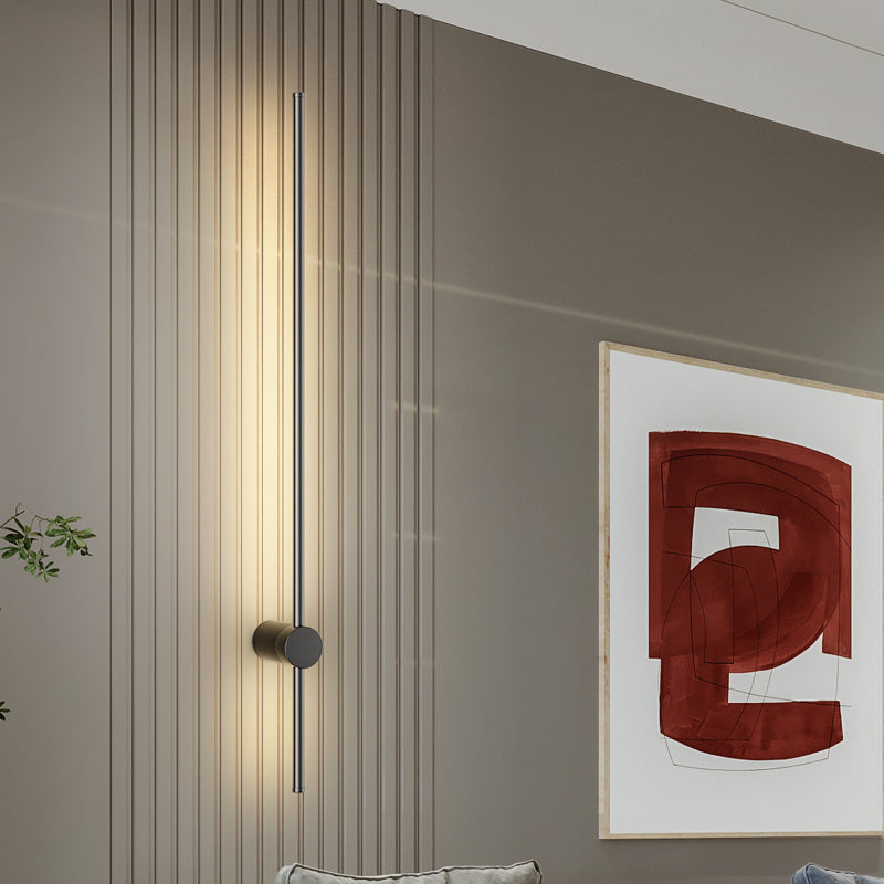 Linear Shape Metal Wall Mount Lighting Modern Style 1 Light Wall Mounted Light Fixture