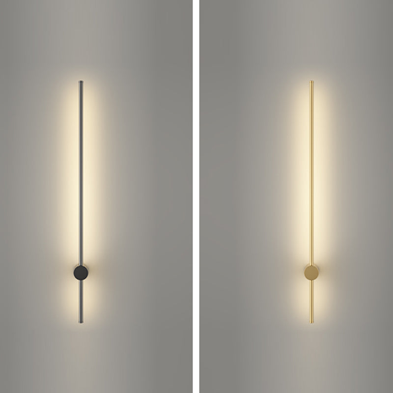 Linear Shape Metal Wall Mount Lighting Modern Style 1 Light Wall Mounted Light Fixture