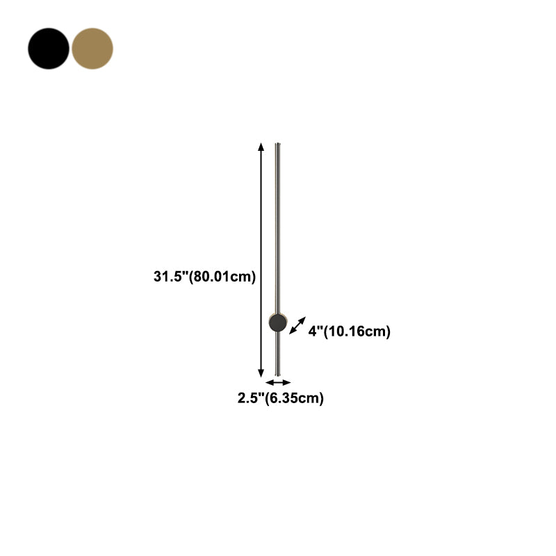 Linear Shape Metal Wall Mount Lighting Modern Style 1 Light Wall Mounted Light Fixture