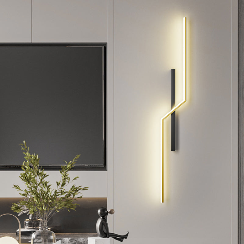Minimalist Style Aluminum Wall Light Linear LED Wall Sconce for Living Room