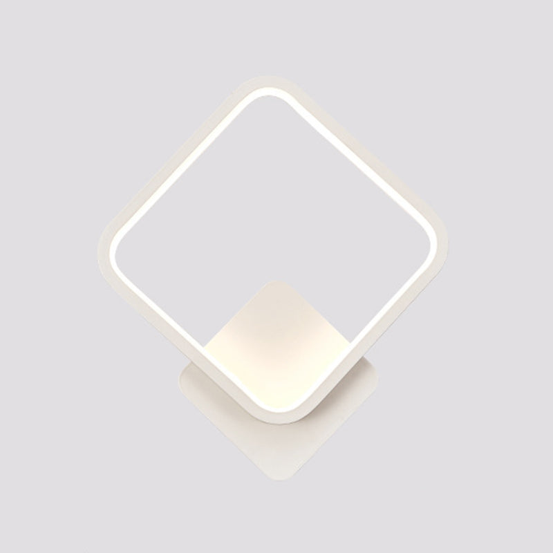 Metal Geometric Shape Wall Mount Lighting Modern Style 1-Light Wall Mounted Light Fixture