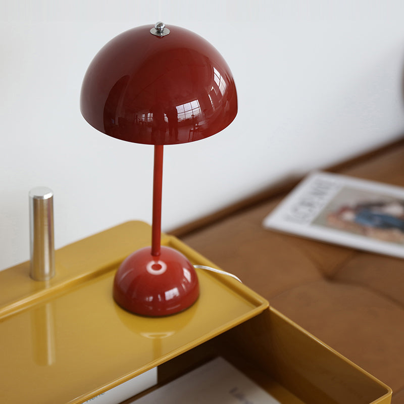 Dome Bedroom Table Lamp Metal Minimalist Style Night Table Lamp