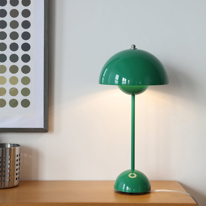 Dome Bedroom Table Lamp Metal Minimalist Style Night Table Lamp
