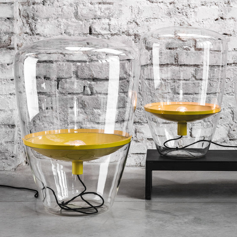 Glass Geometric Shape Table Lamp Modern Style 1 Light Table Lamp Fixtures