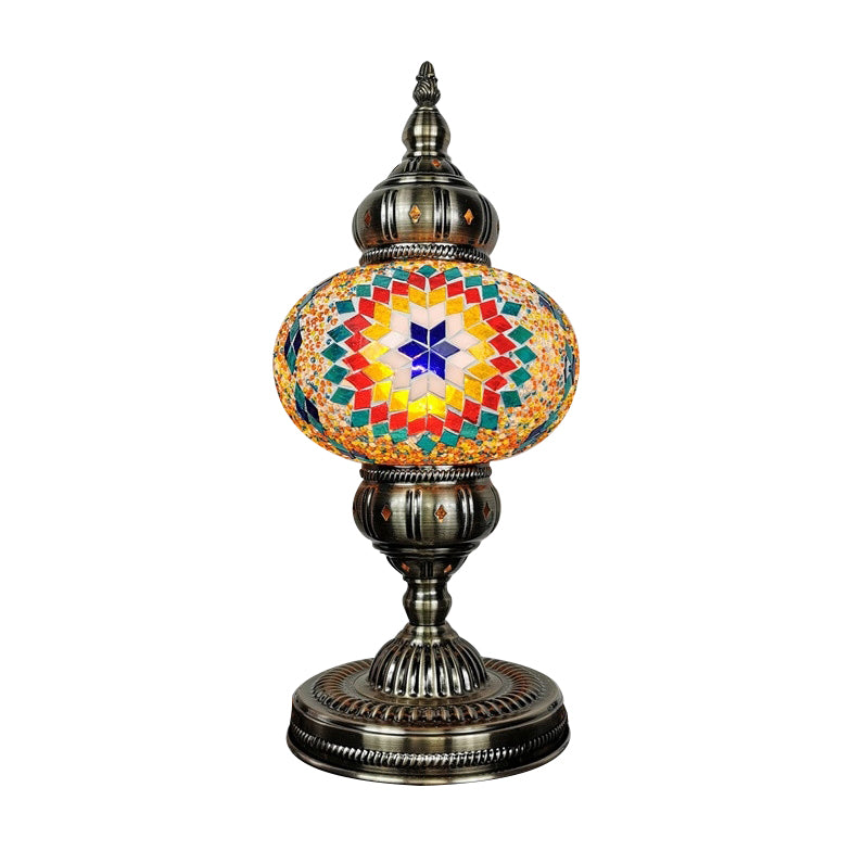 Modern Style Unique Shape Table Lighting Glass 1 Light Table Lamp for Bedroom