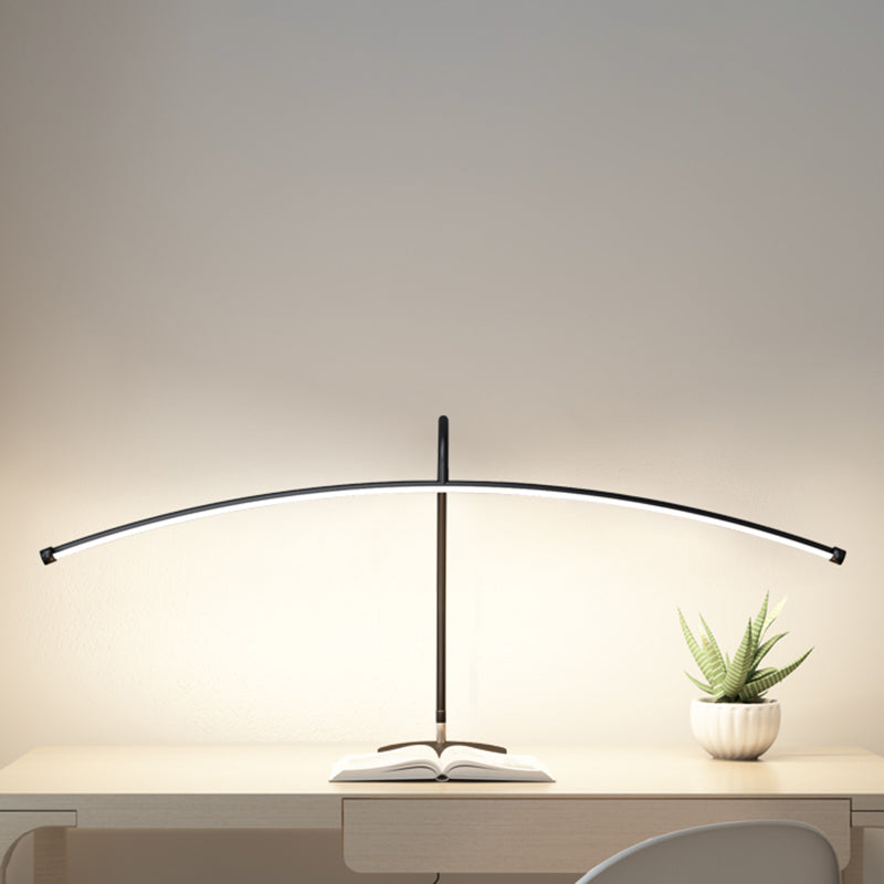 1 Light Linear Table Lighting Modern Style Metal Table Lighting for Bedroom
