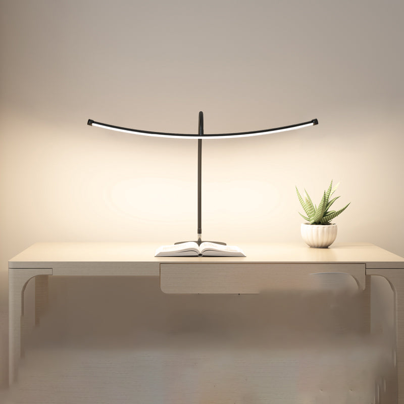 1 Light Linear Table Lighting Modern Style Metal Table Lighting for Bedroom