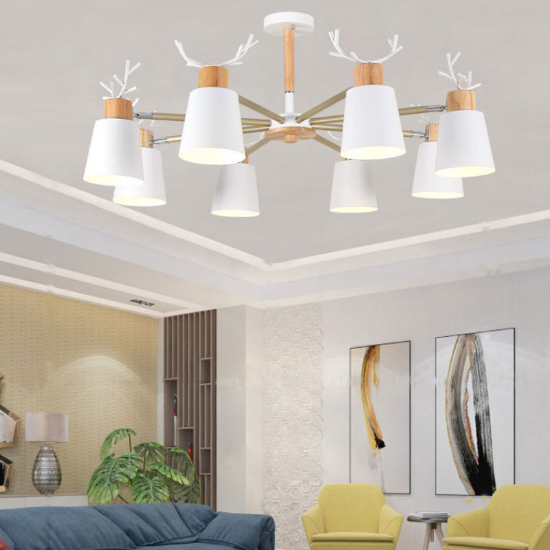 Multi Light Unique Hanging Chandelier Modern Style Metal Hanging Lighting for Living Room