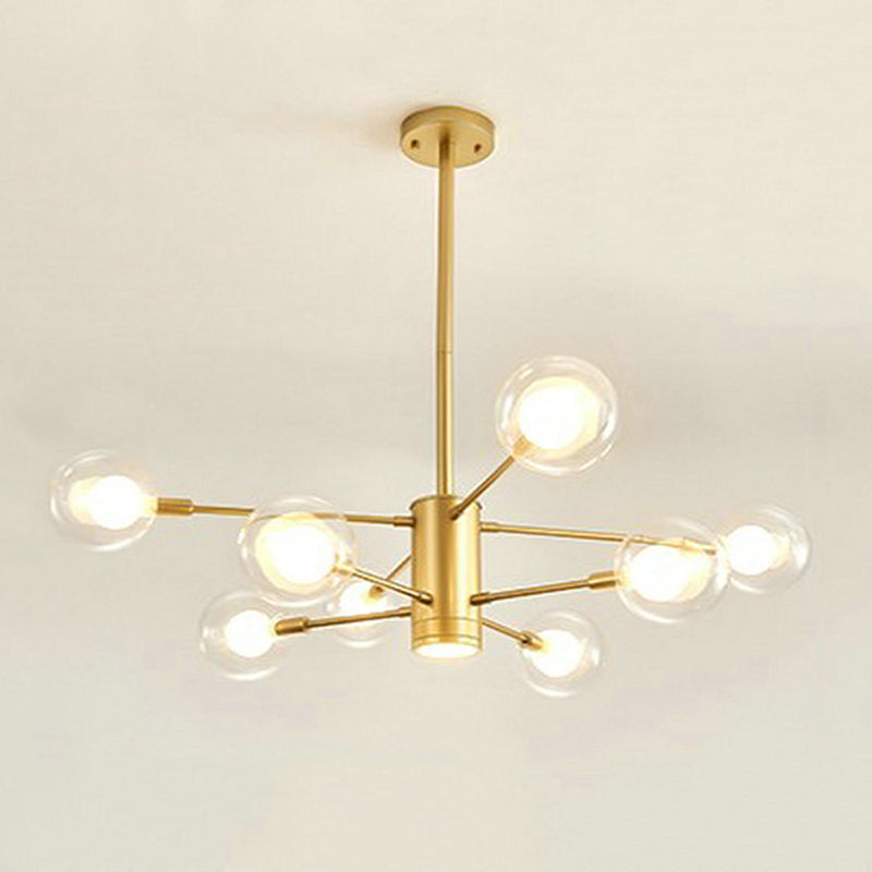 Contemporary Spherical Shade Pendant Chandeliers Glass Chandelier Lighting Fixtures