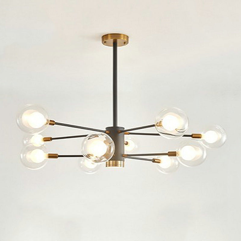 Contemporary Spherical Shade Pendant Chandeliers Glass Chandelier Lighting Fixtures