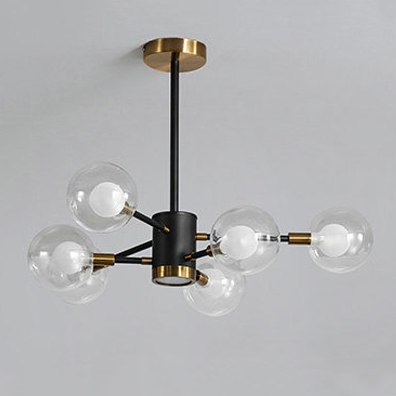 Contemporary Spherical Shade Pendant Chandeliers Glass Chandelier Lighting Fixtures