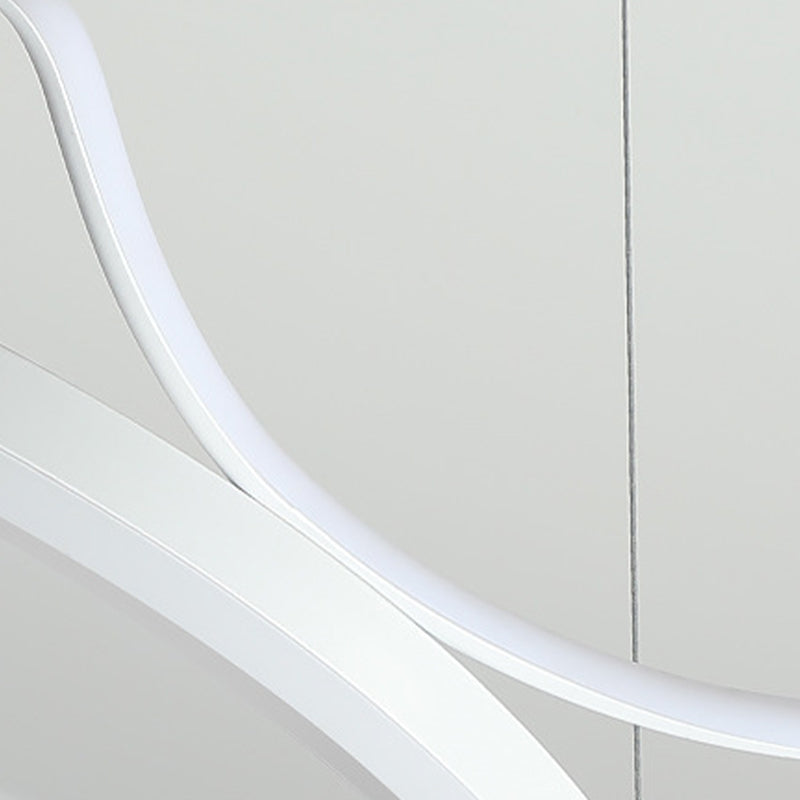 Linear Shape Metal Pendant Light Fixtures Modern Style 2-Light Hanging Light Fixtures