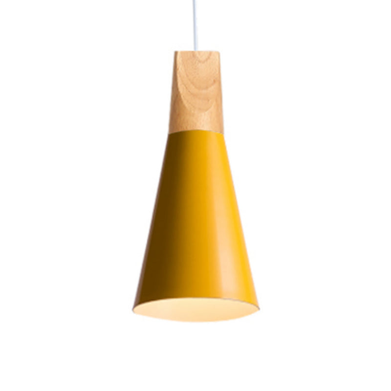 1 Light Cone Hanging Lights Modern Style Metal Drop Pendants