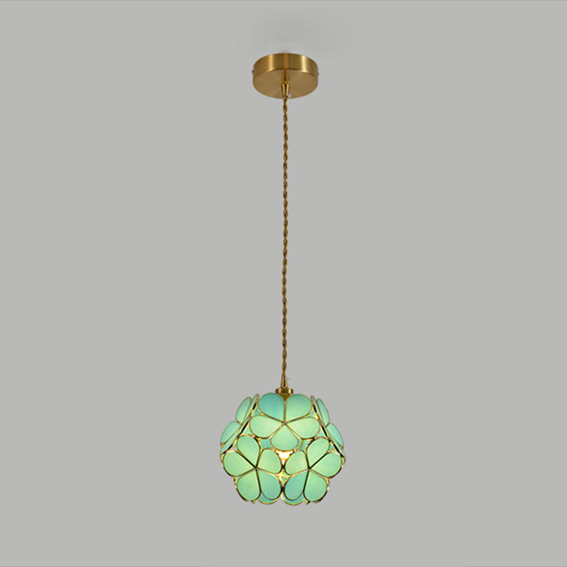 Glass Hanging Pendant Light Tiffany Style Suspension Pendant Light