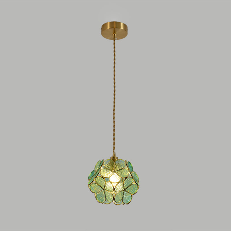 Glass Hanging Pendant Light Tiffany Style Suspension Pendant Light