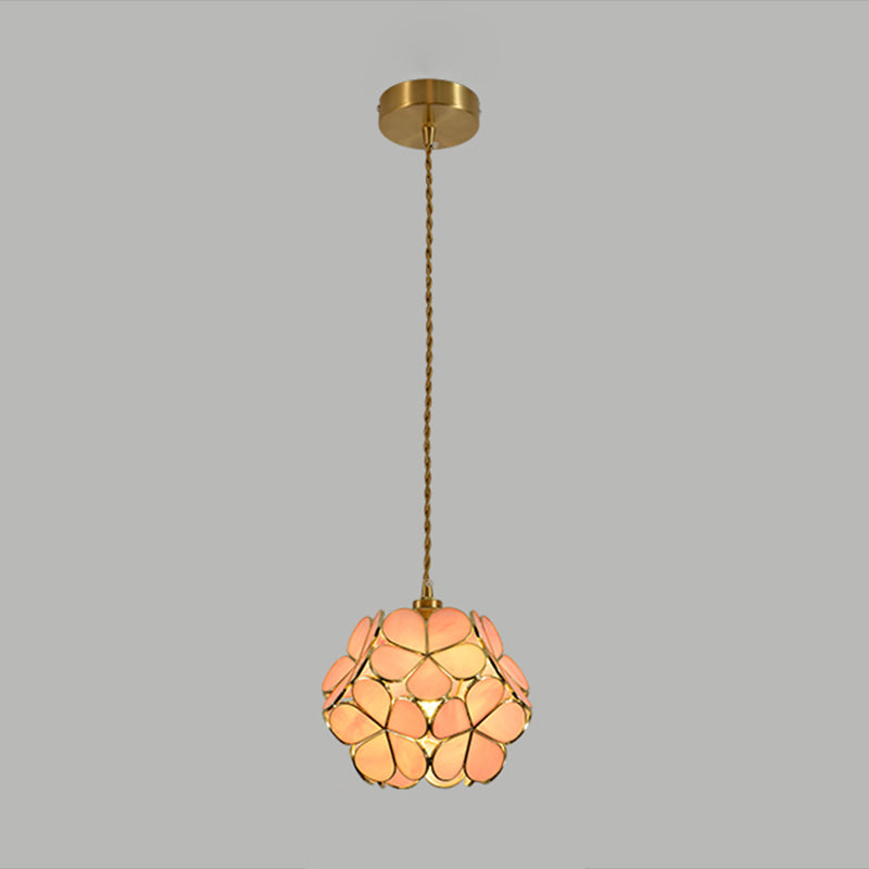 Glass Hanging Pendant Light Tiffany Style Suspension Pendant Light