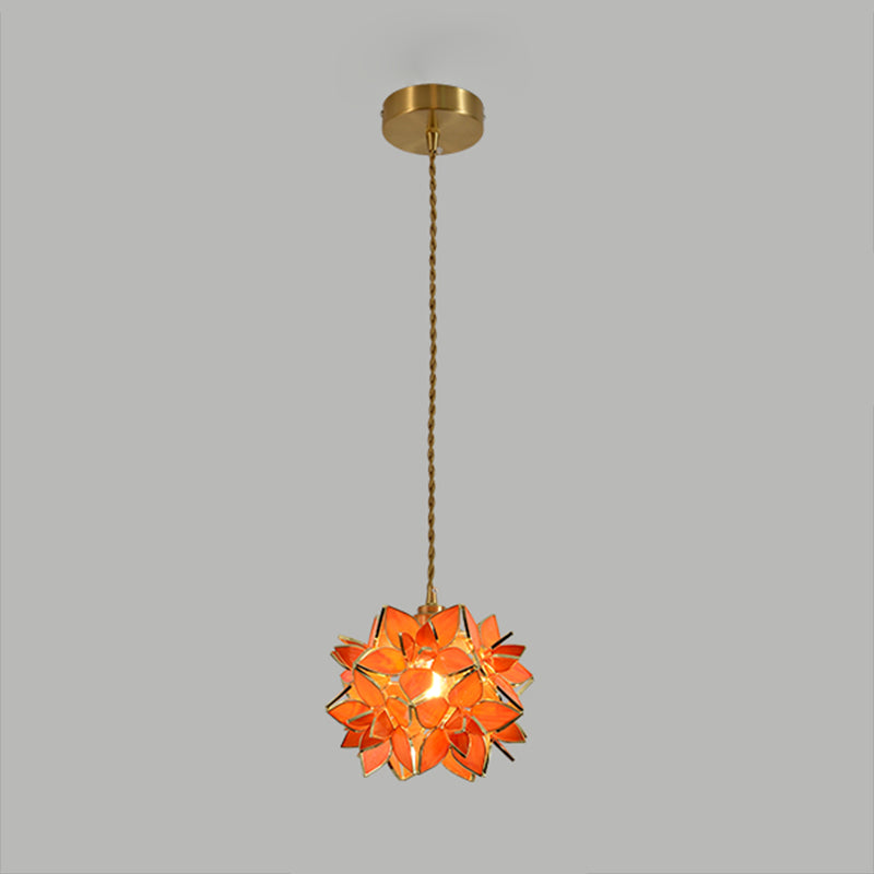 Glass Hanging Pendant Light Tiffany Style Suspension Pendant Light