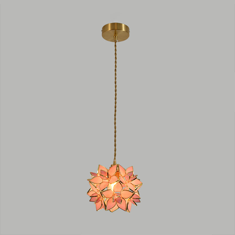 Glass Hanging Pendant Light Tiffany Style Suspension Pendant Light