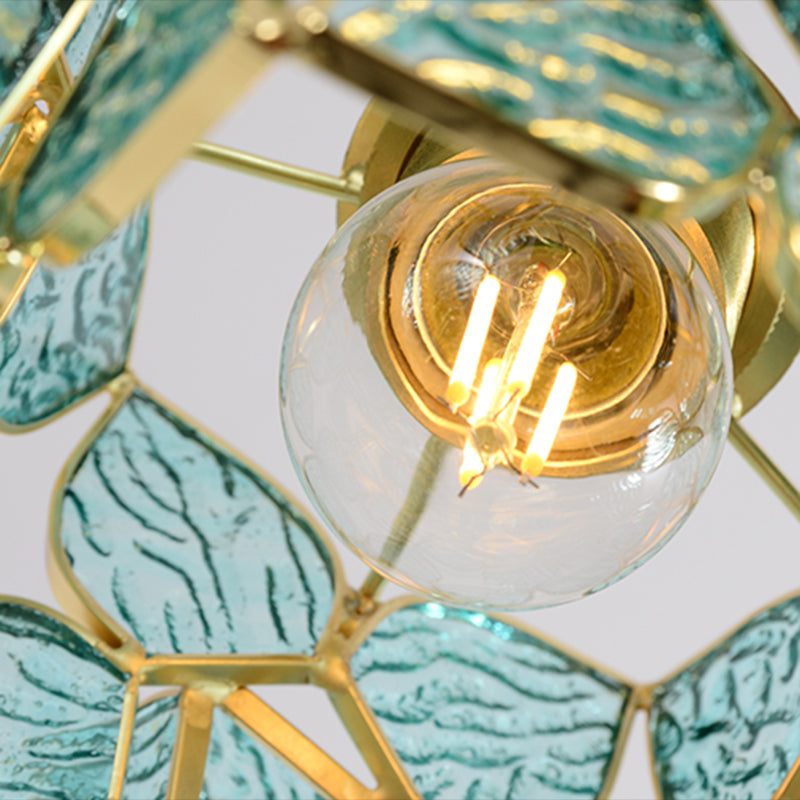 Glass Hanging Pendant Light Tiffany Style Suspension Pendant Light
