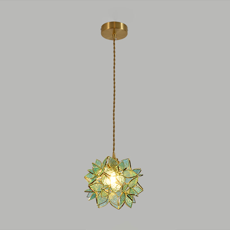 Glass Hanging Pendant Light Tiffany Style Suspension Pendant Light