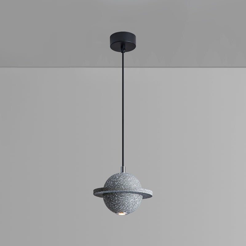 Modern Style Spherical Shape Pendant Lighting Stone Pendant Light for Bedroom